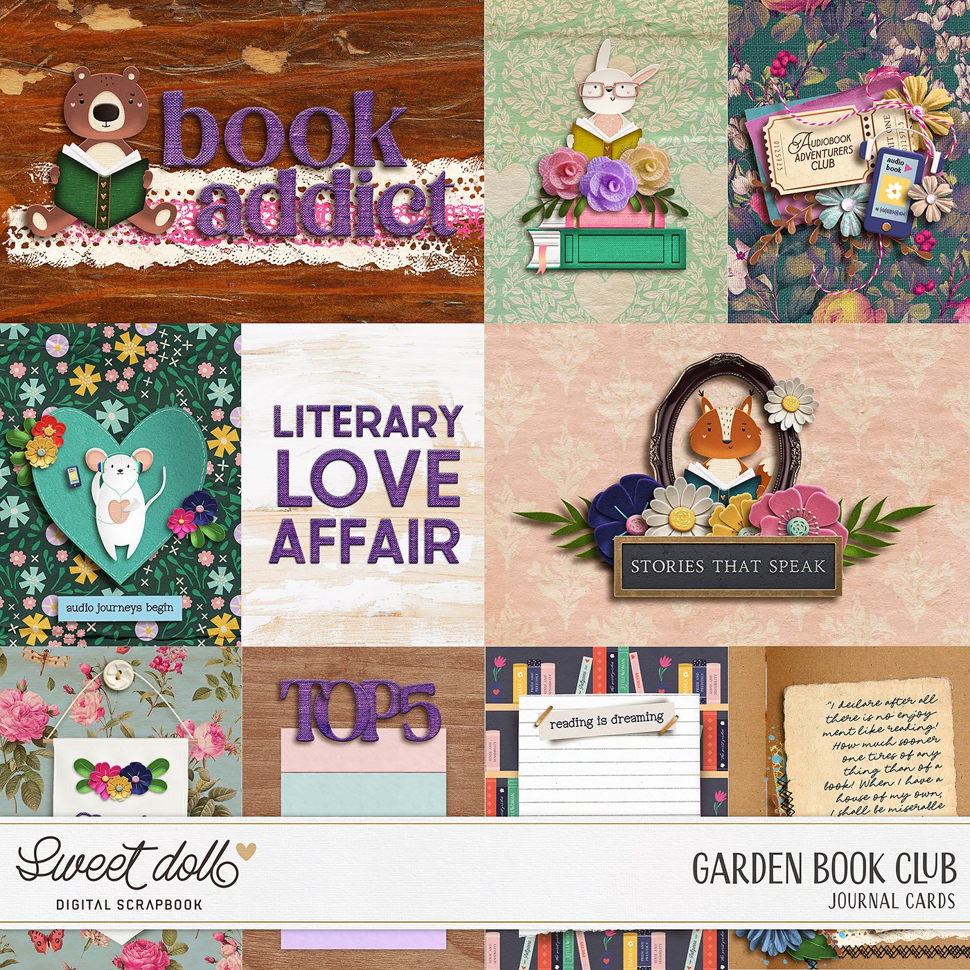 Garden Book Club {cards}