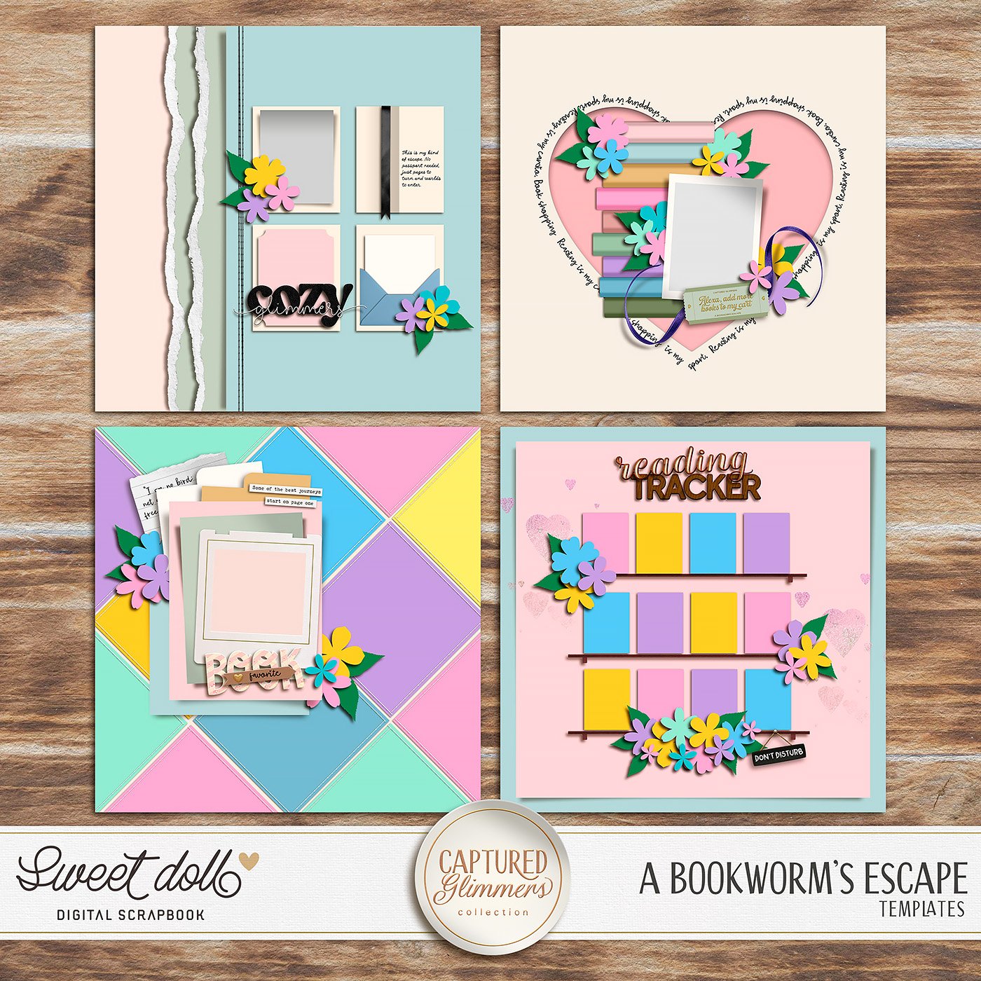 Captured Glimmers: A Bookworm’s Escape {templates}