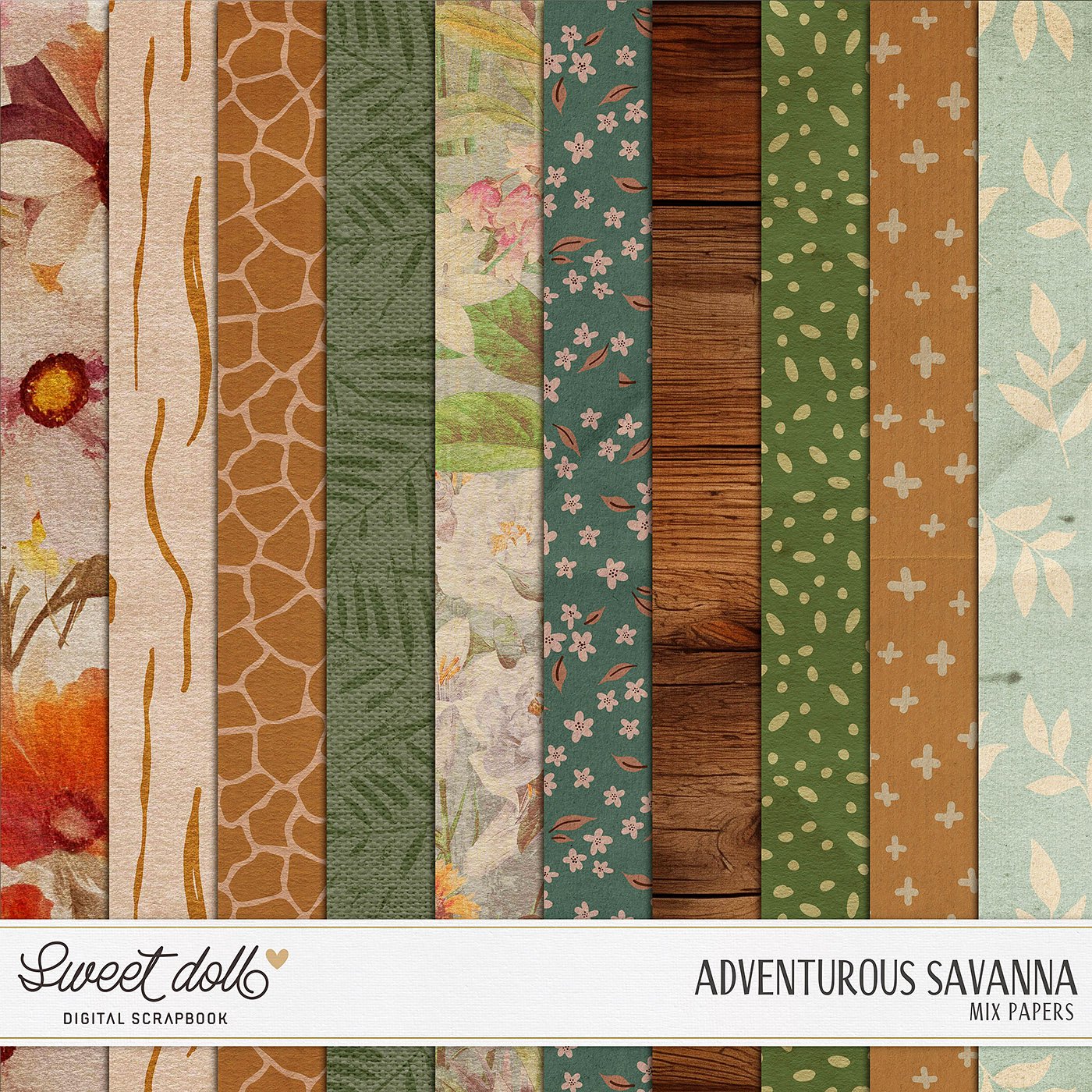 Adventurous Savanna {mix papers}