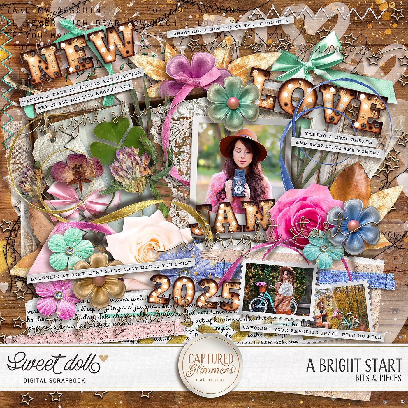 Captured Glimmers: A Bright Start {bits & pieces}
