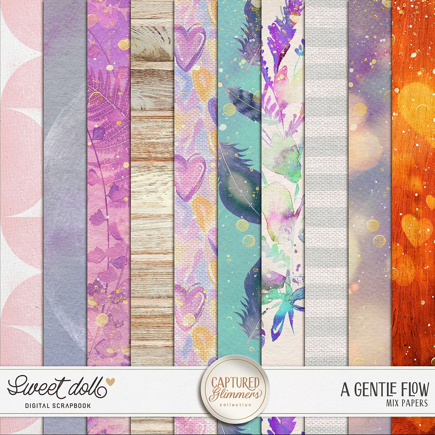 Captured Glimmers: A Gentle Flow {mix papers}