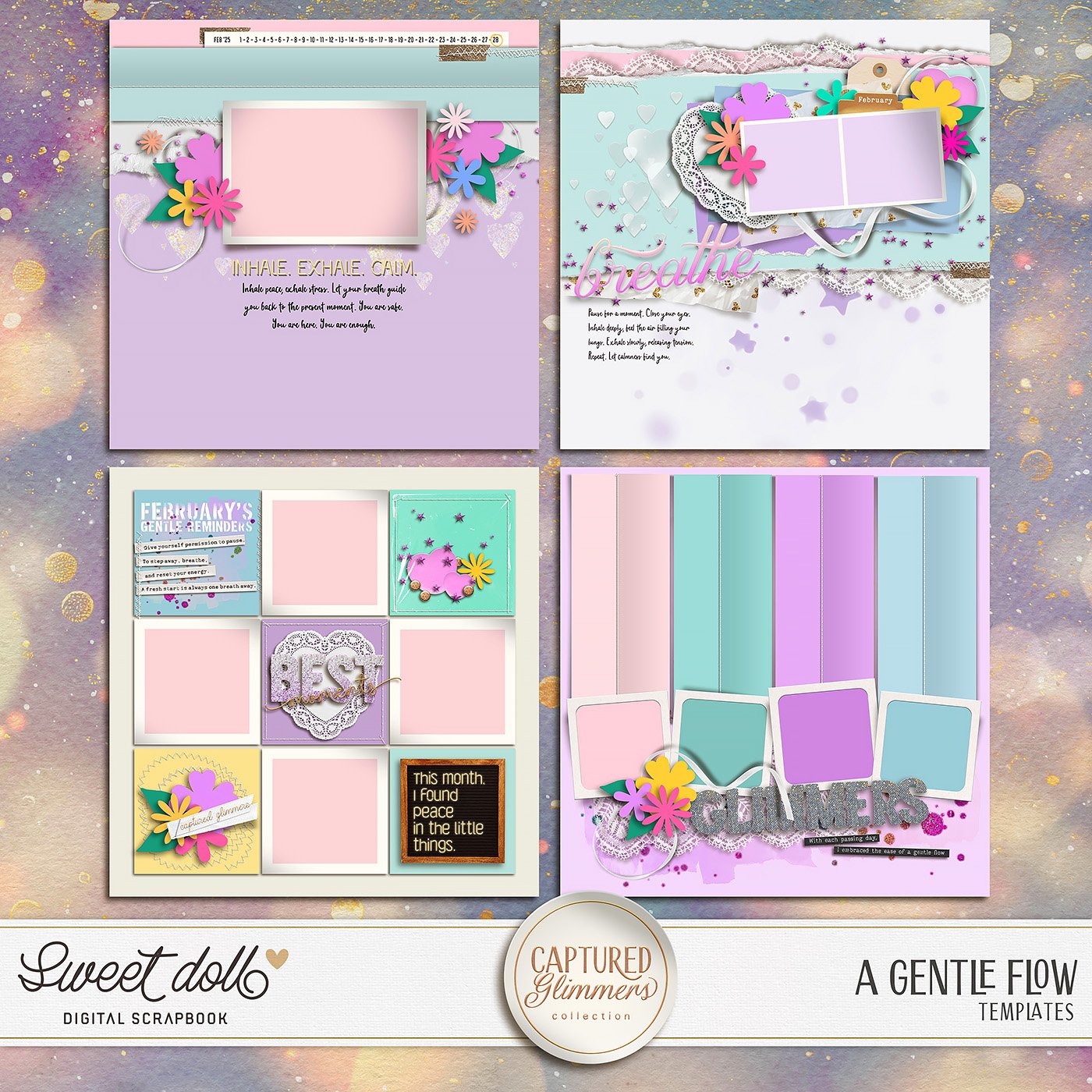 Captured Glimmers: A Gentle Flow {templates}