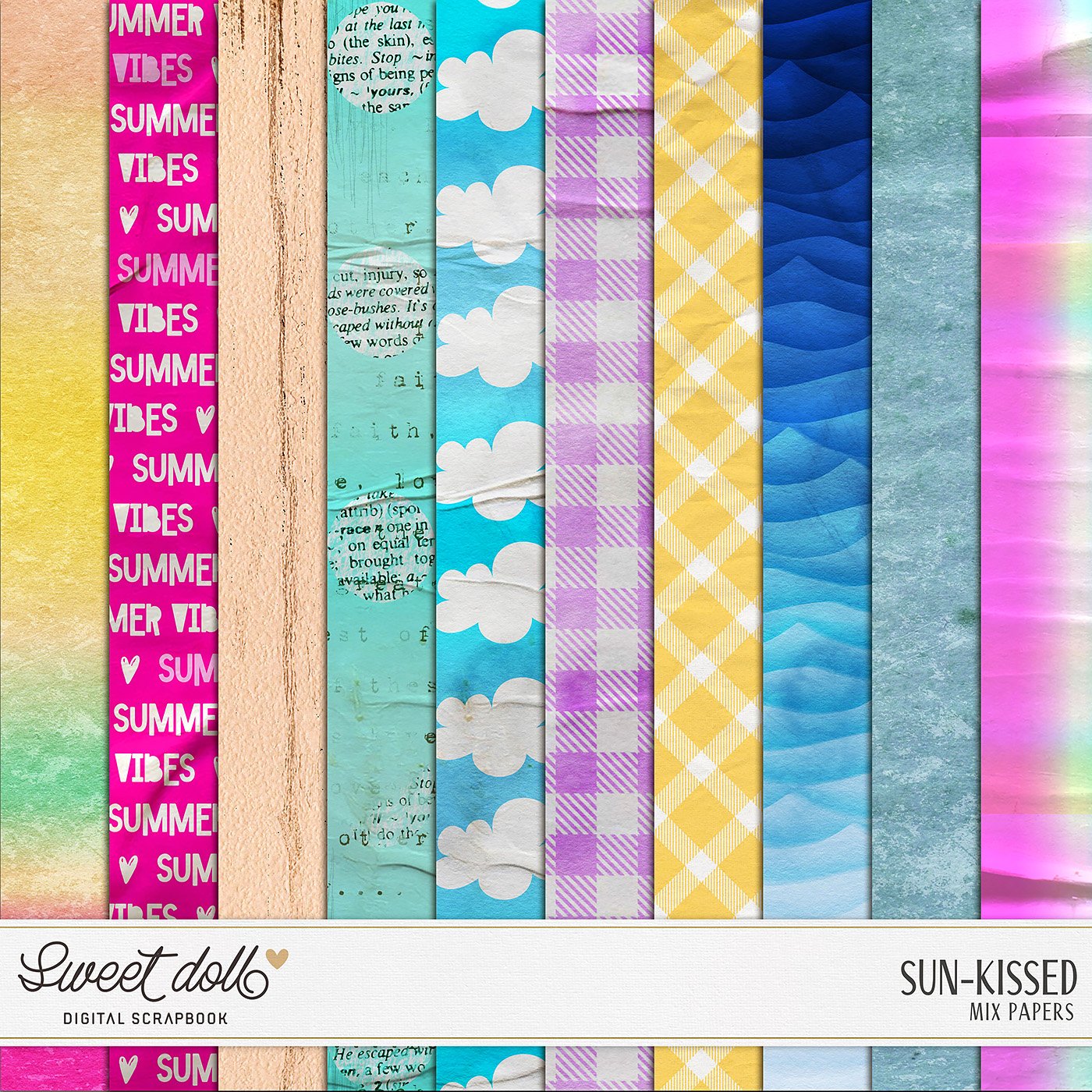 Sun-kissed {mix papers}