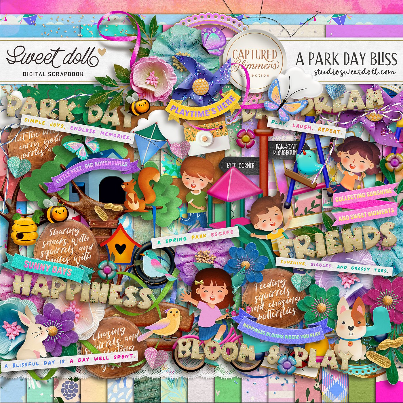 Captured Glimmers: A Park Day Bliss {full kit}