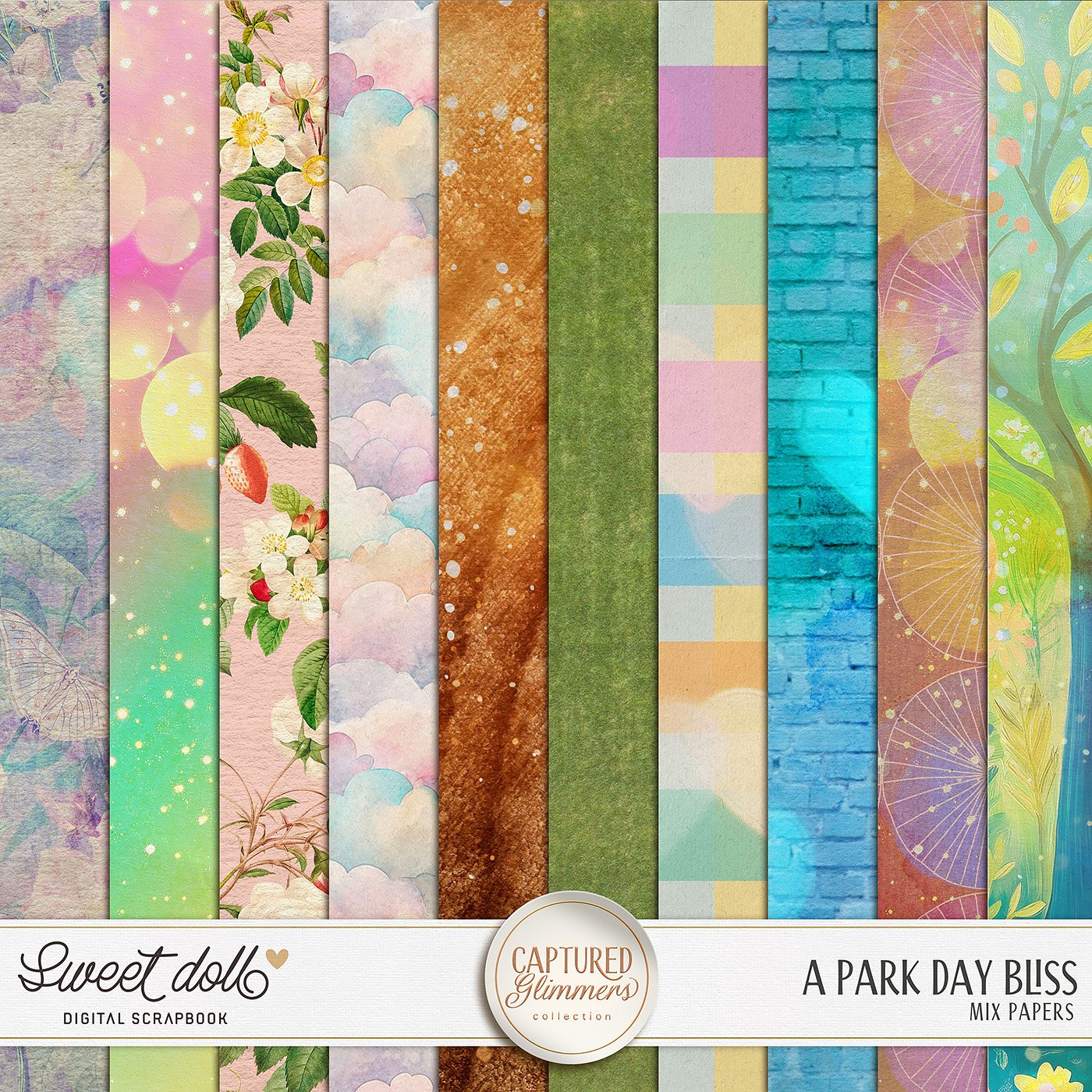 Captured Glimmers: A Park Day Bliss {mix papers}