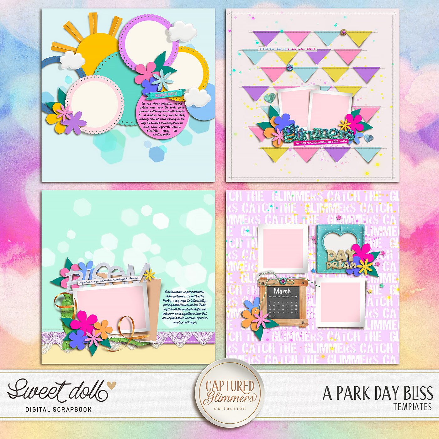 Captured Glimmers: A Park Day Bliss {templates}
