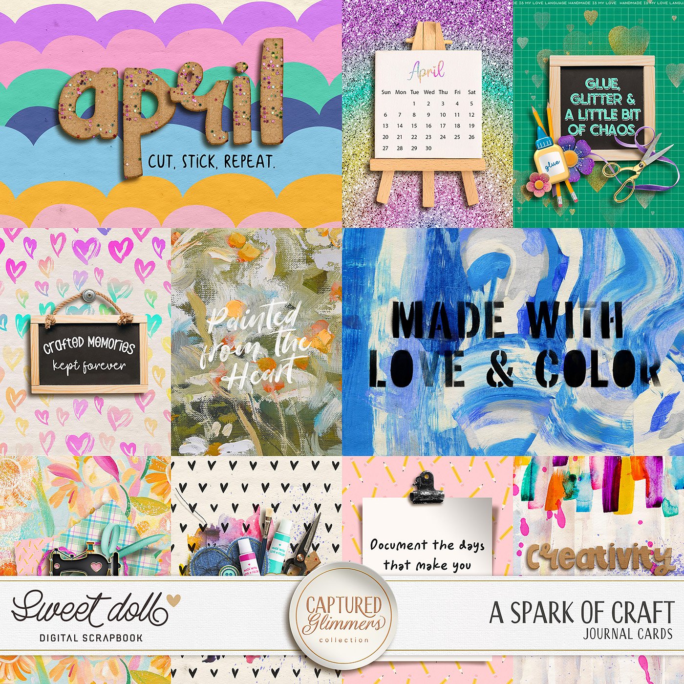 Captured Glimmers: A Spark of Craft {cards}