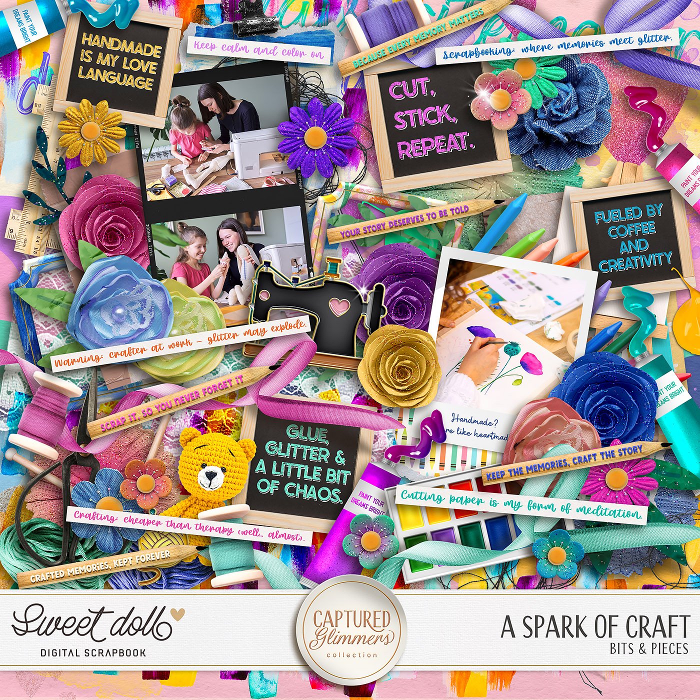 Captured Glimmers: A Spark of Craft {Bits & Pieces}