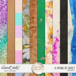 Captured Glimmers: A Spark of Craft {mix papers}
