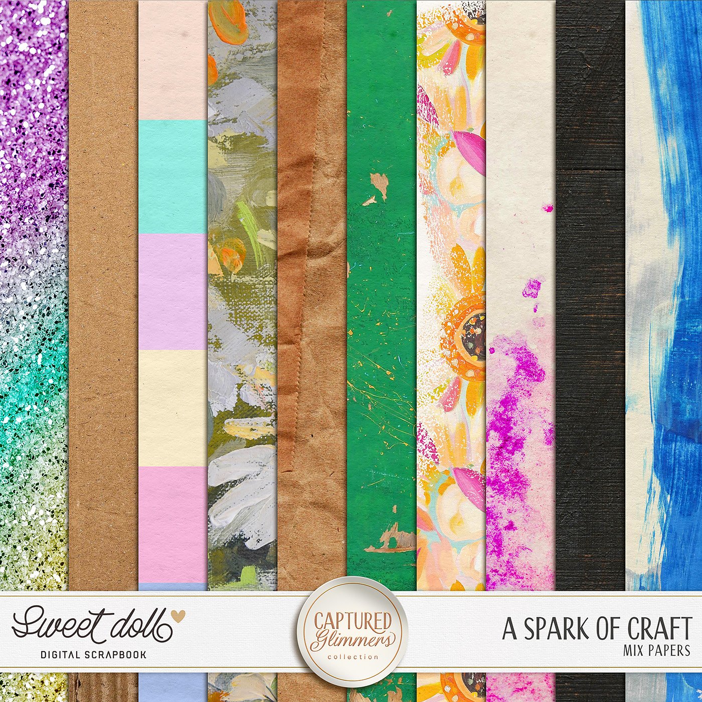 Captured Glimmers: A Spark of Craft {mix papers}
