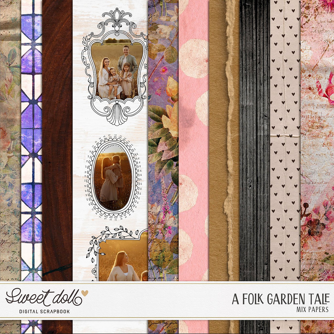 A Folk Garden Tale {mix papers}