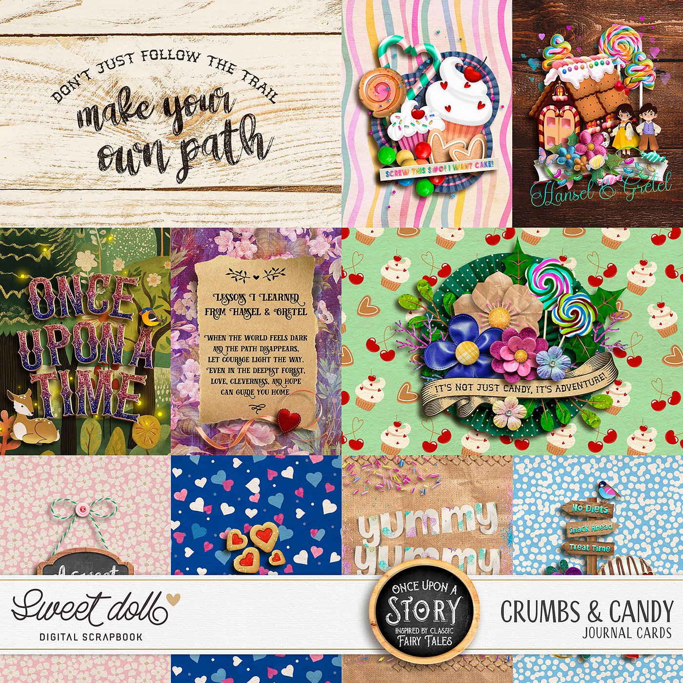 Once Upon a Story: Crumbs & Candy {cards}