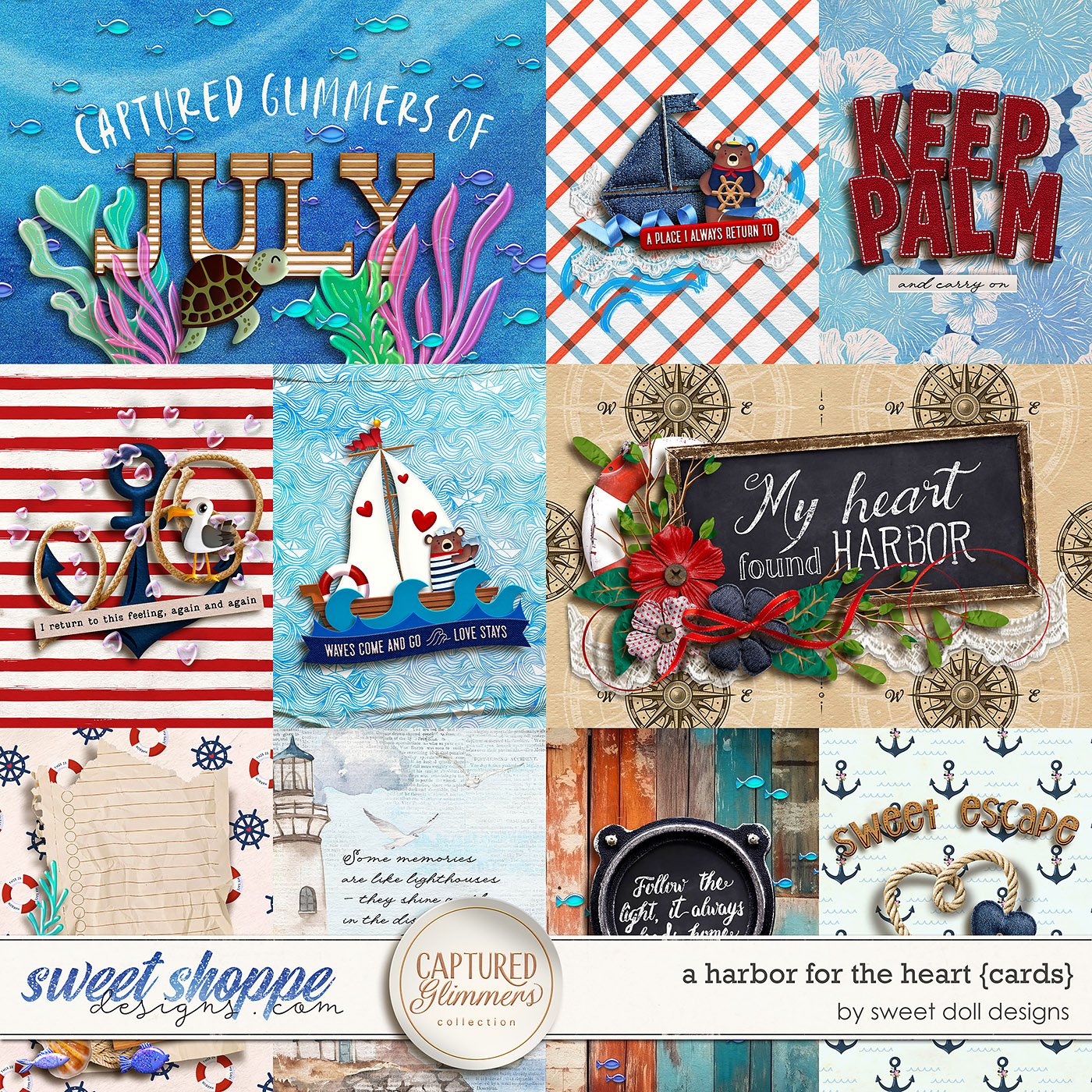 Captured Glimmers: A Harbor for the Heart {cards}