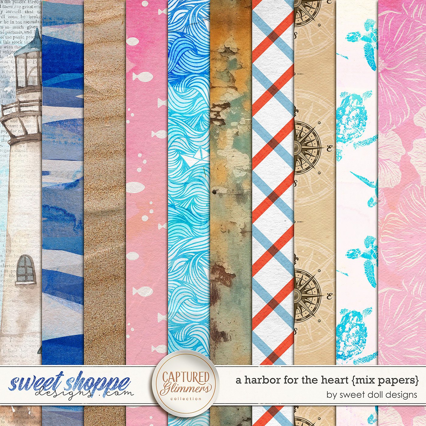 Captured Glimmers: A Harbor for the Heart {mix papers}