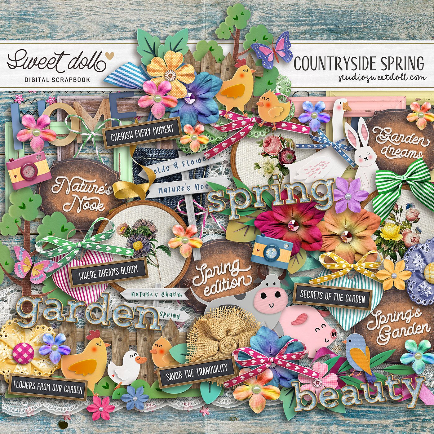 Countryside Spring {elements}