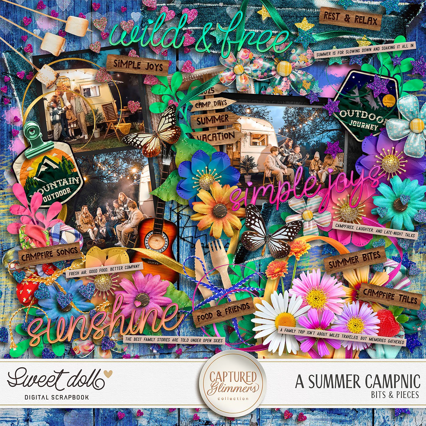 Captured Glimmers: A Summer Campnic {bits & pieces}