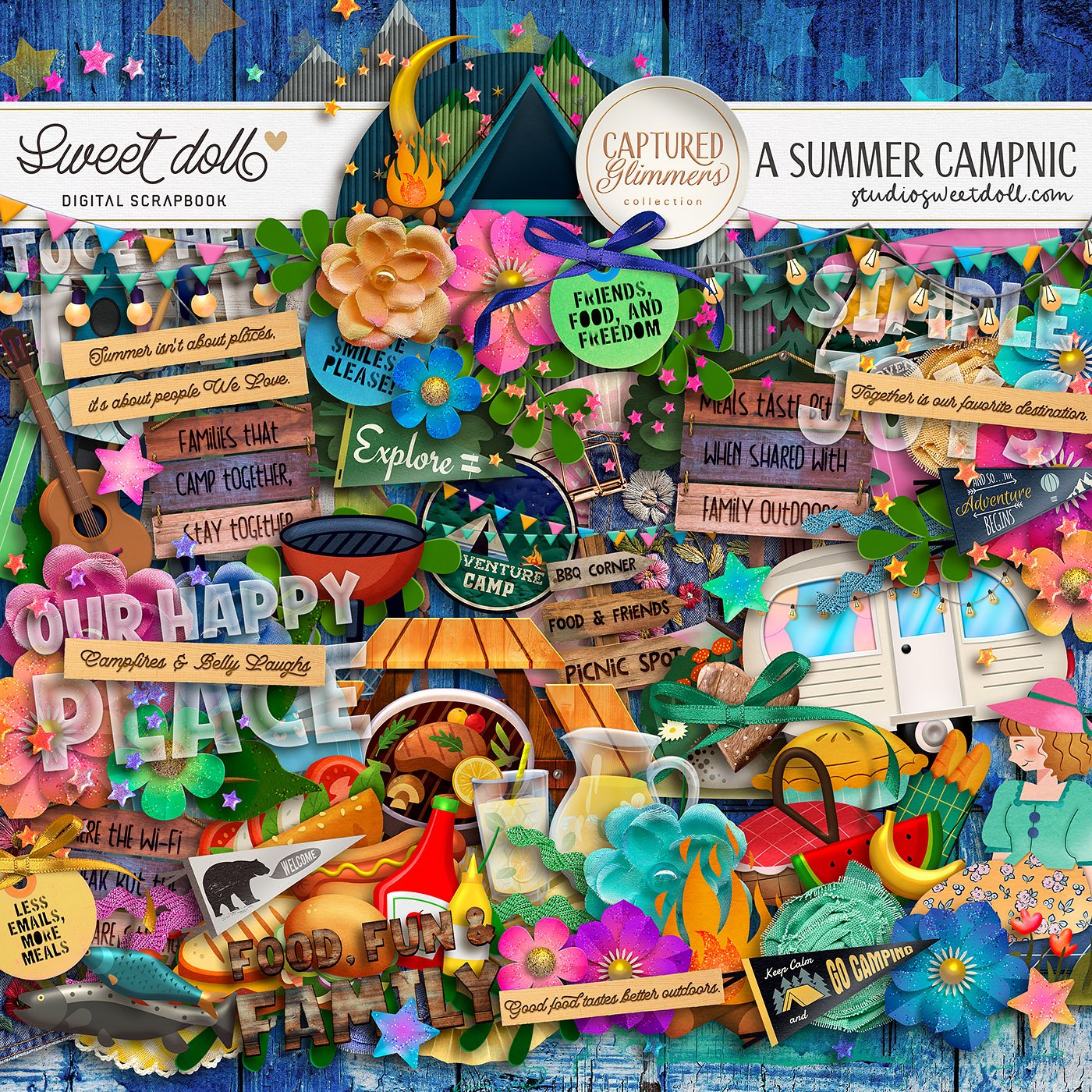 Captured Glimmers: A Summer Campnic {elements}