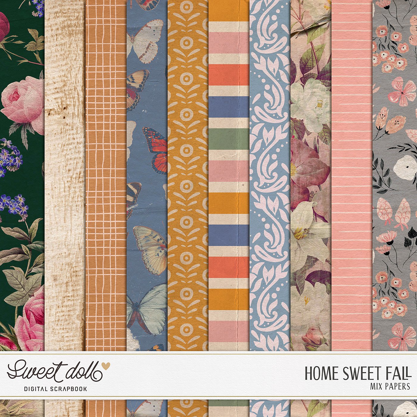 Home Sweet Fall {mix papers}