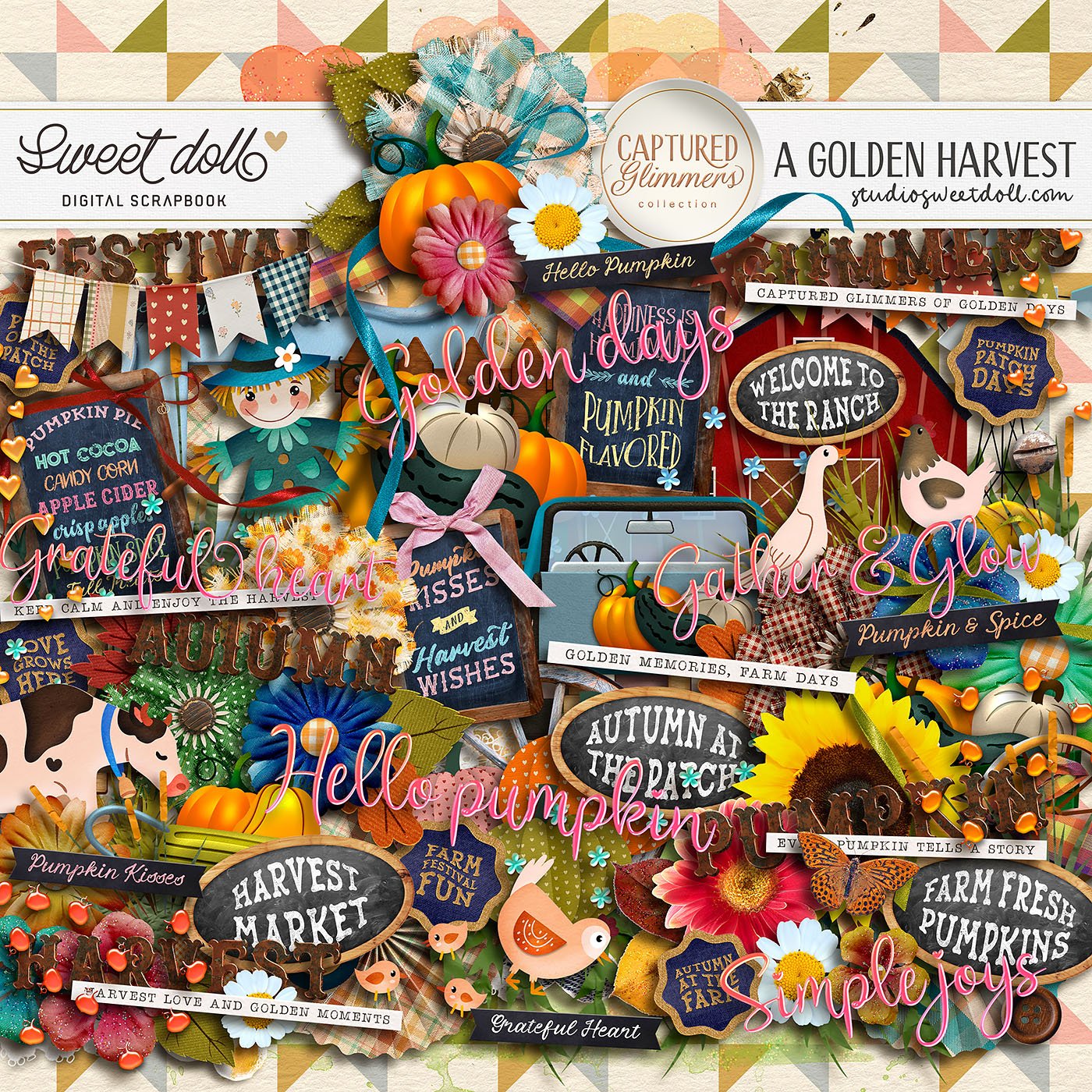 Captured Glimmers: A Golden Harvest {elements}