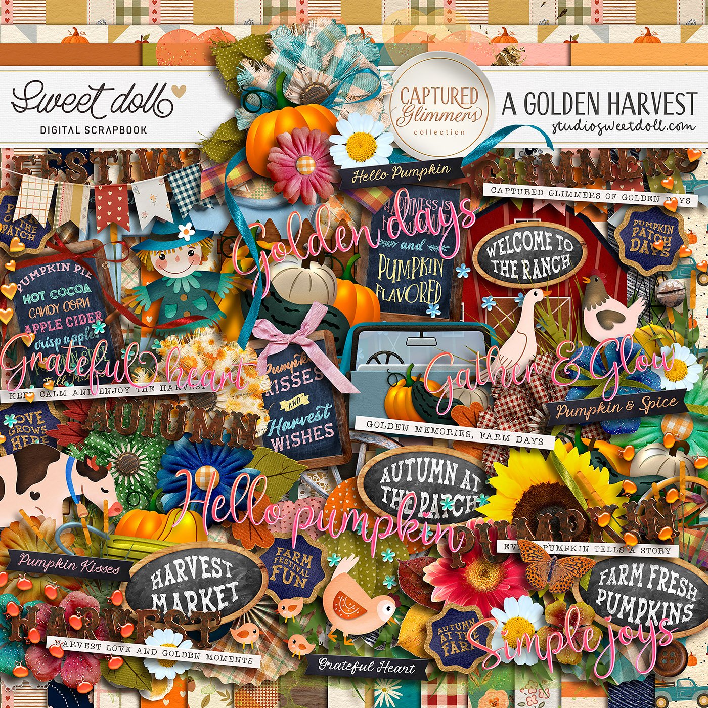 Captured Glimmers: A Golden Harvest {full kit}