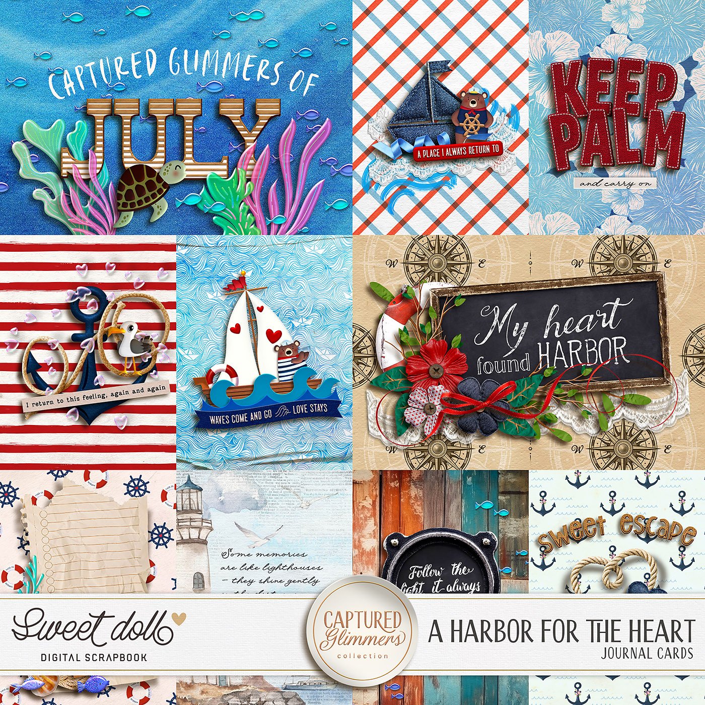 Captured Glimmers: A Harbor for the Heart {cards}