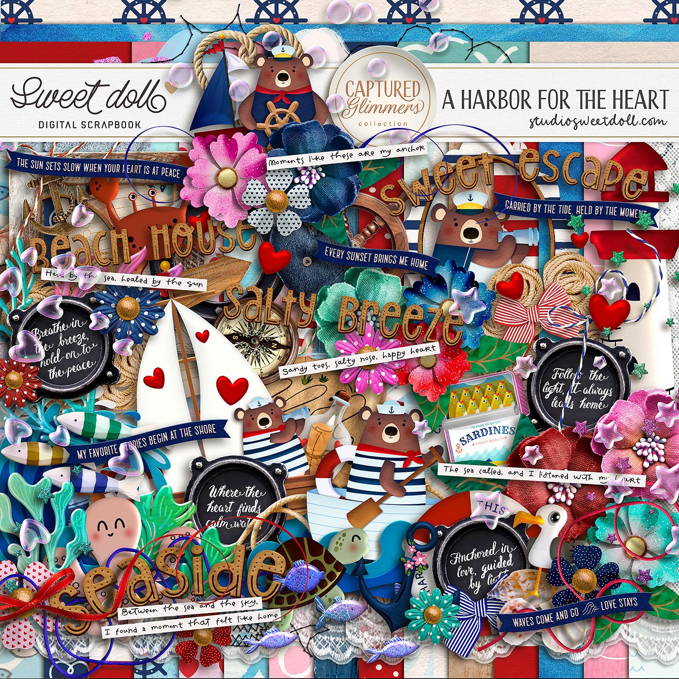 Captured Glimmers: A Harbor for the Heart {full kit}