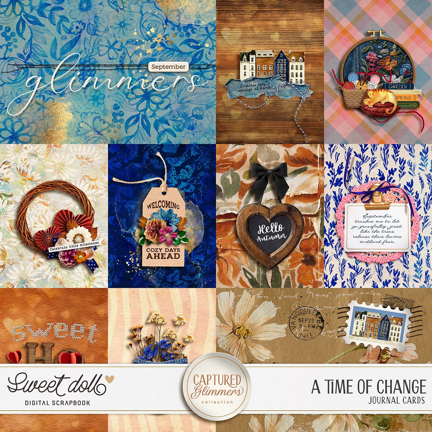 Captured Glimmers: A Time of Change {cards}