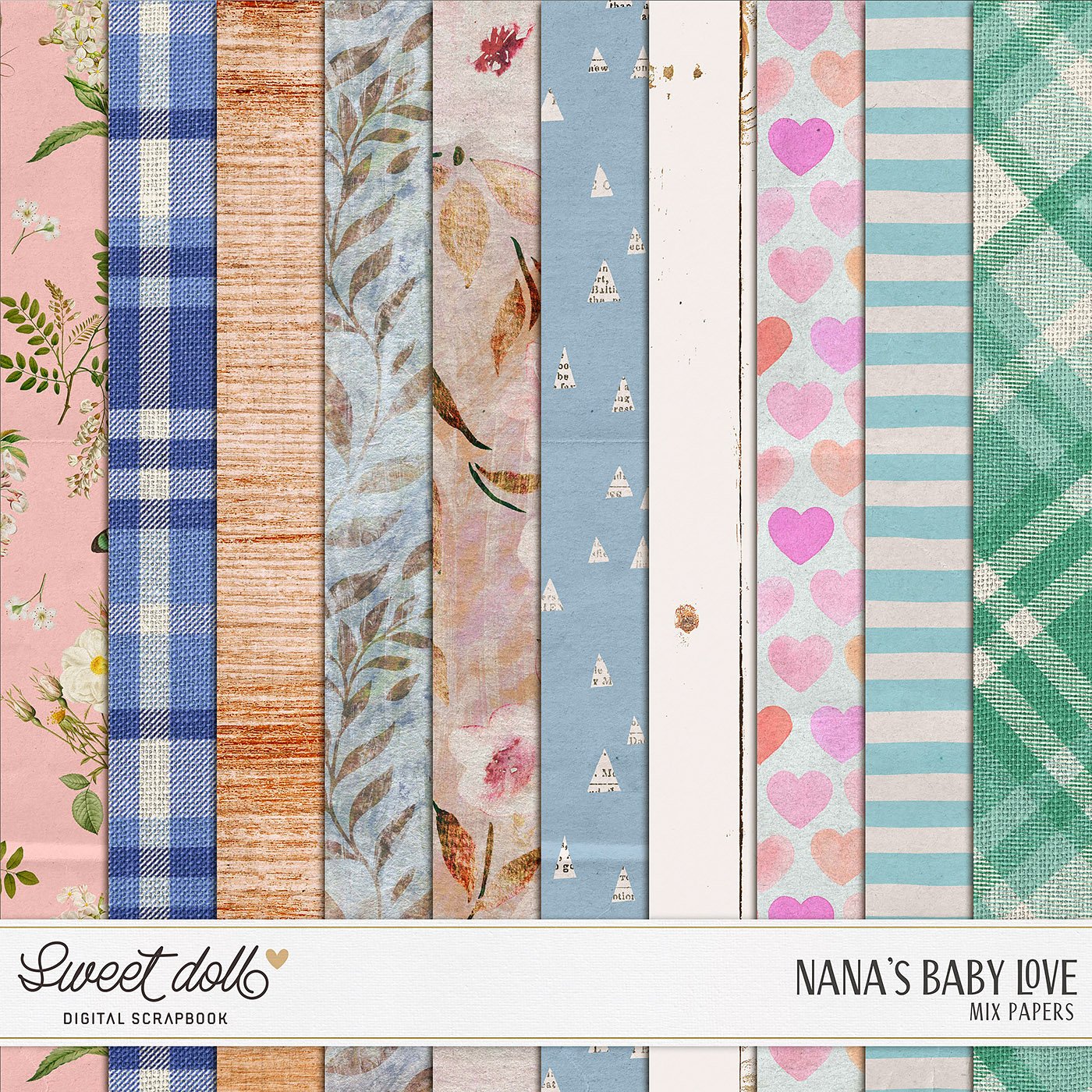 Nana's Baby Love {mix papers}