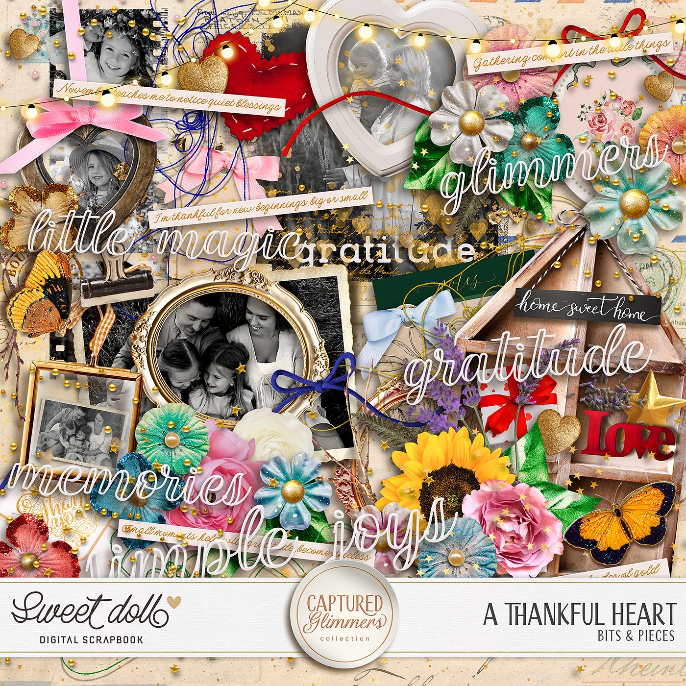 Captured Glimmers: A Thankful Heart {bits & pieces}