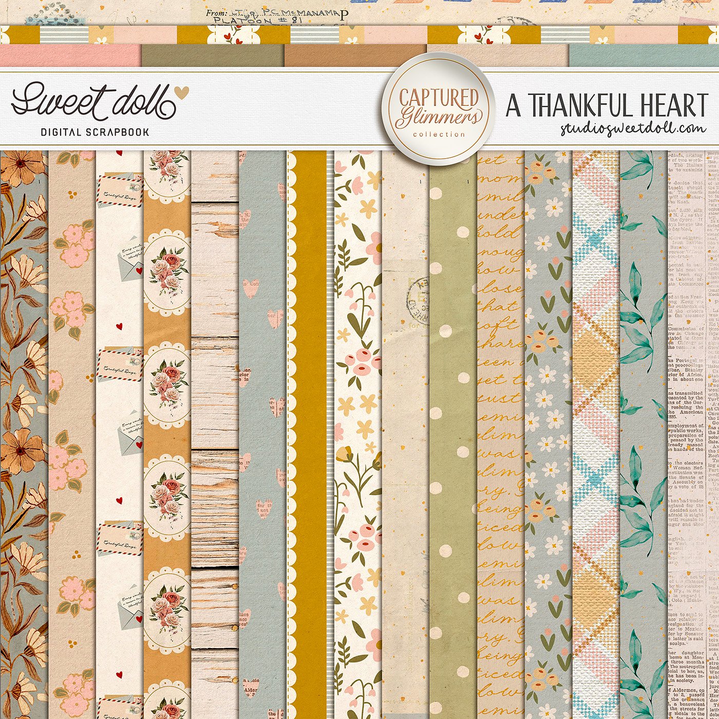 Captured Glimmers: A Thankful Heart {papers}