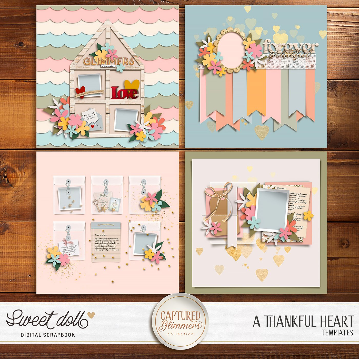 Captured Glimmers: A Thankful Heart {templates}