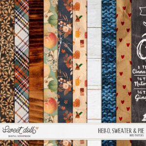 Hello, Sweater & Pie {mix papers}