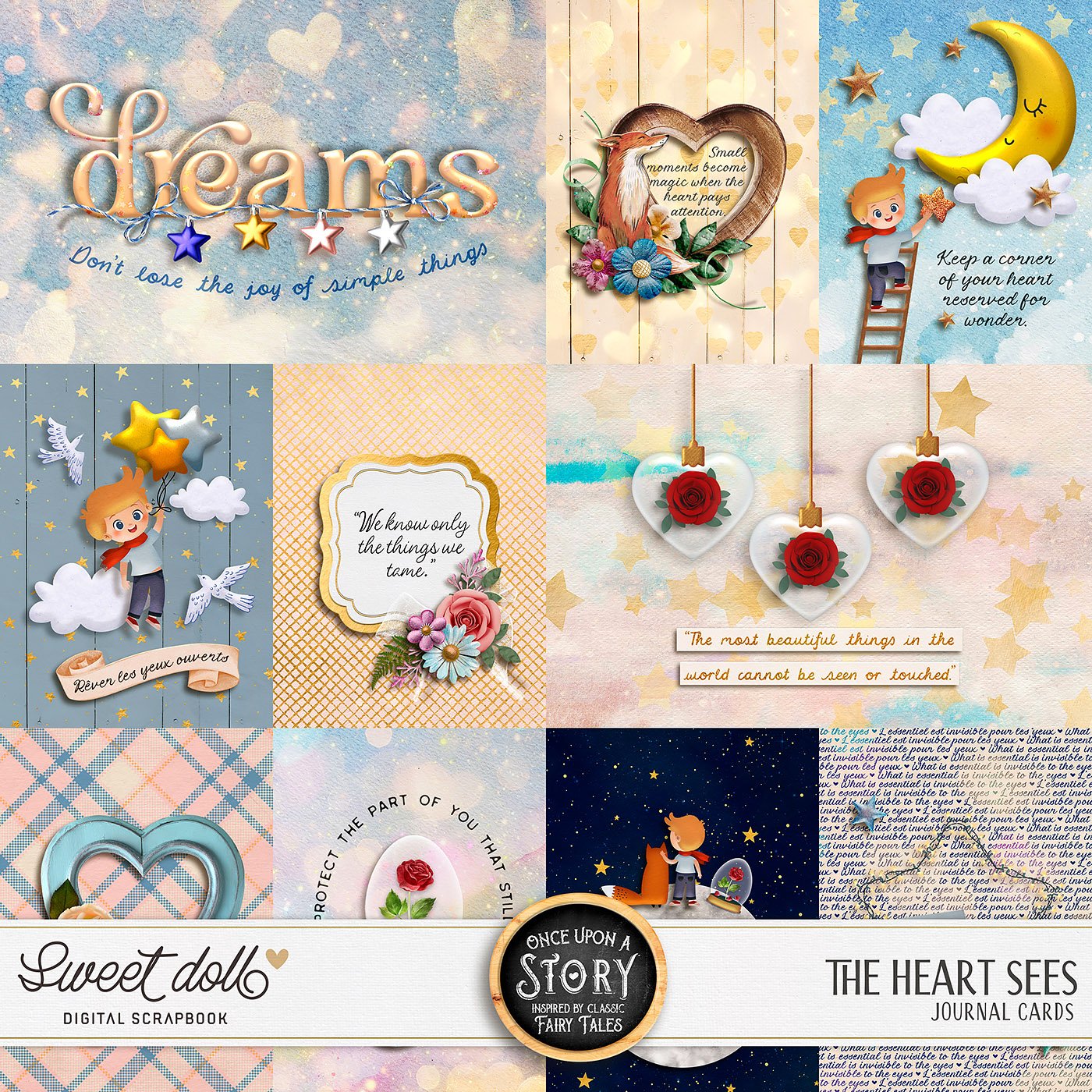 Once Upon a Story: The Heart Sees {cards}
