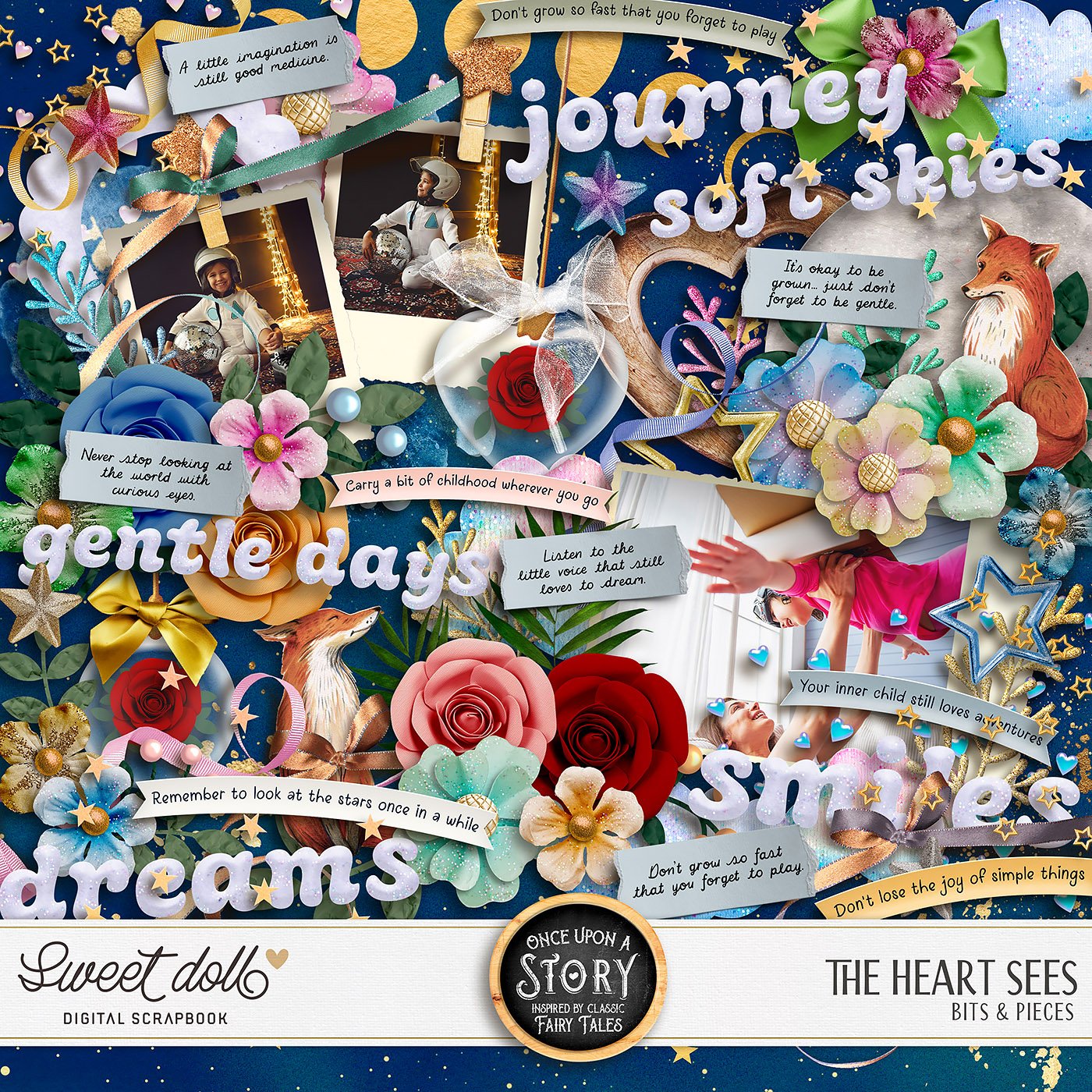 Once Upon a Story: The Heart Sees {bits & pieces}