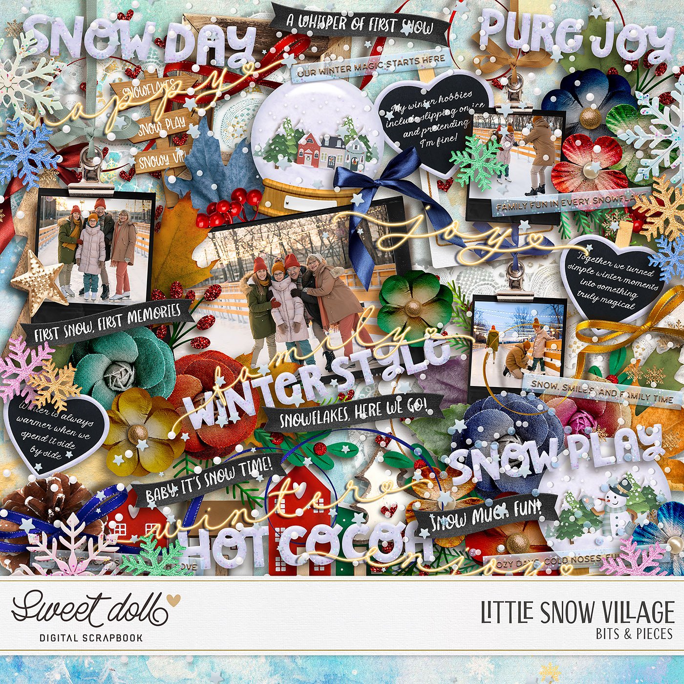 Little Snow Village {bits & pieces}