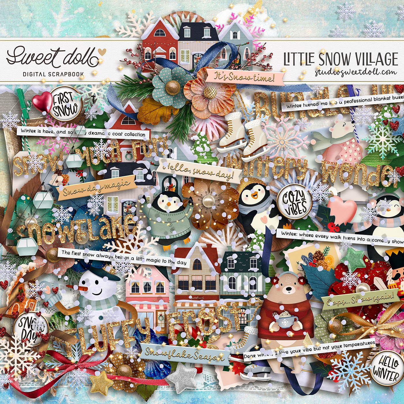 Little Snow Village {elements}