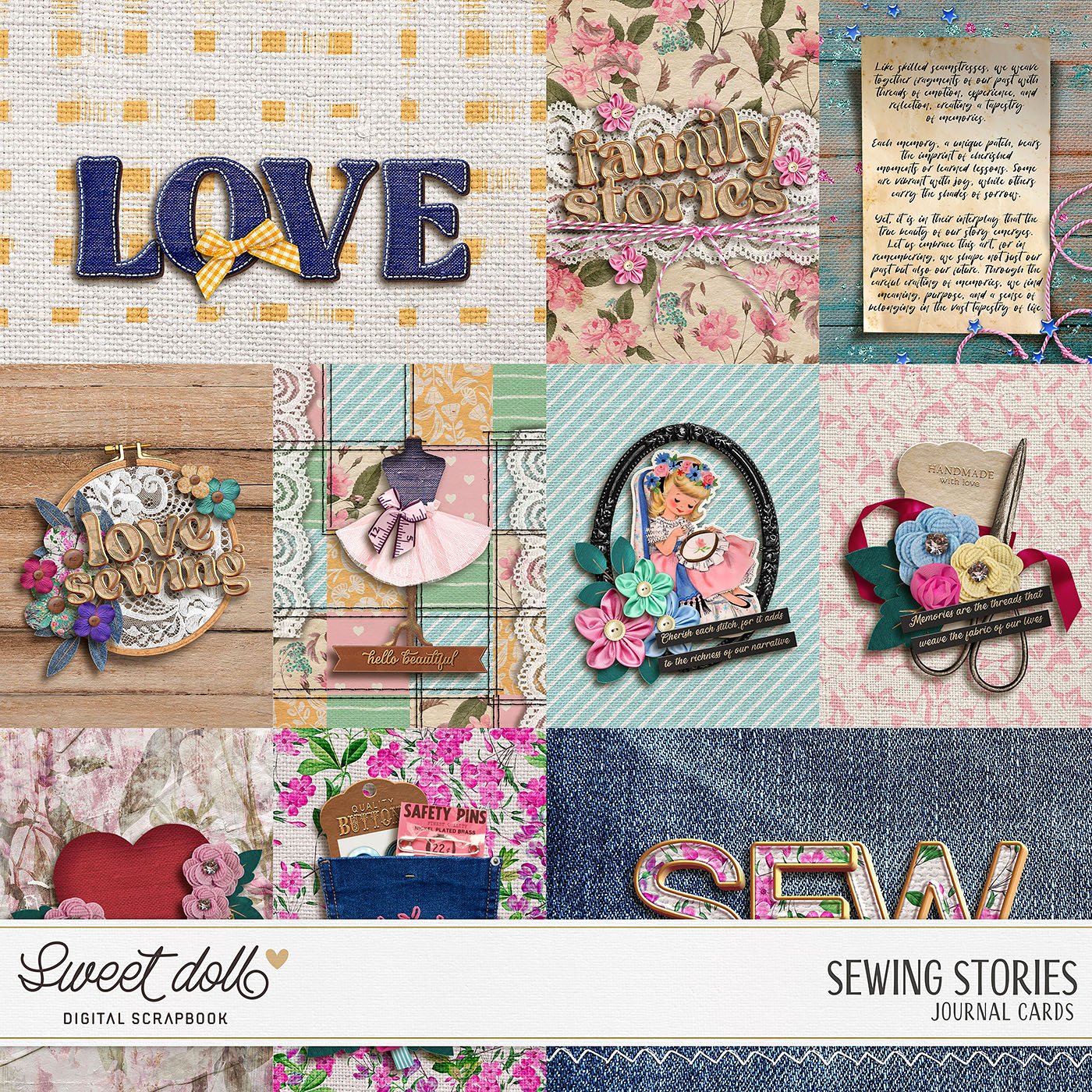 Sewing Stories {cards}