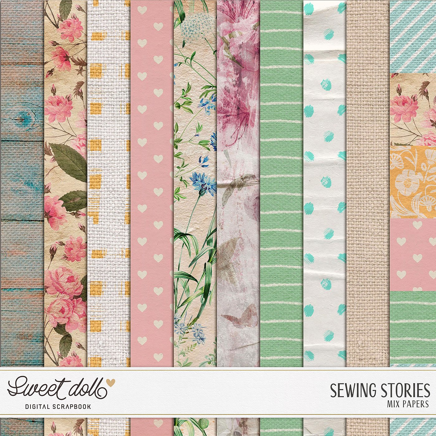 Sewing Stories {mix papers}