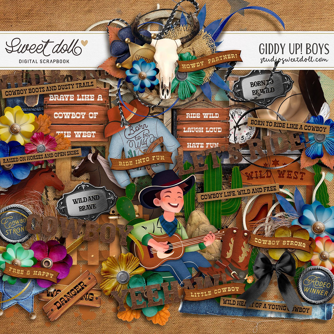 Giddy Up! Boys {elements}