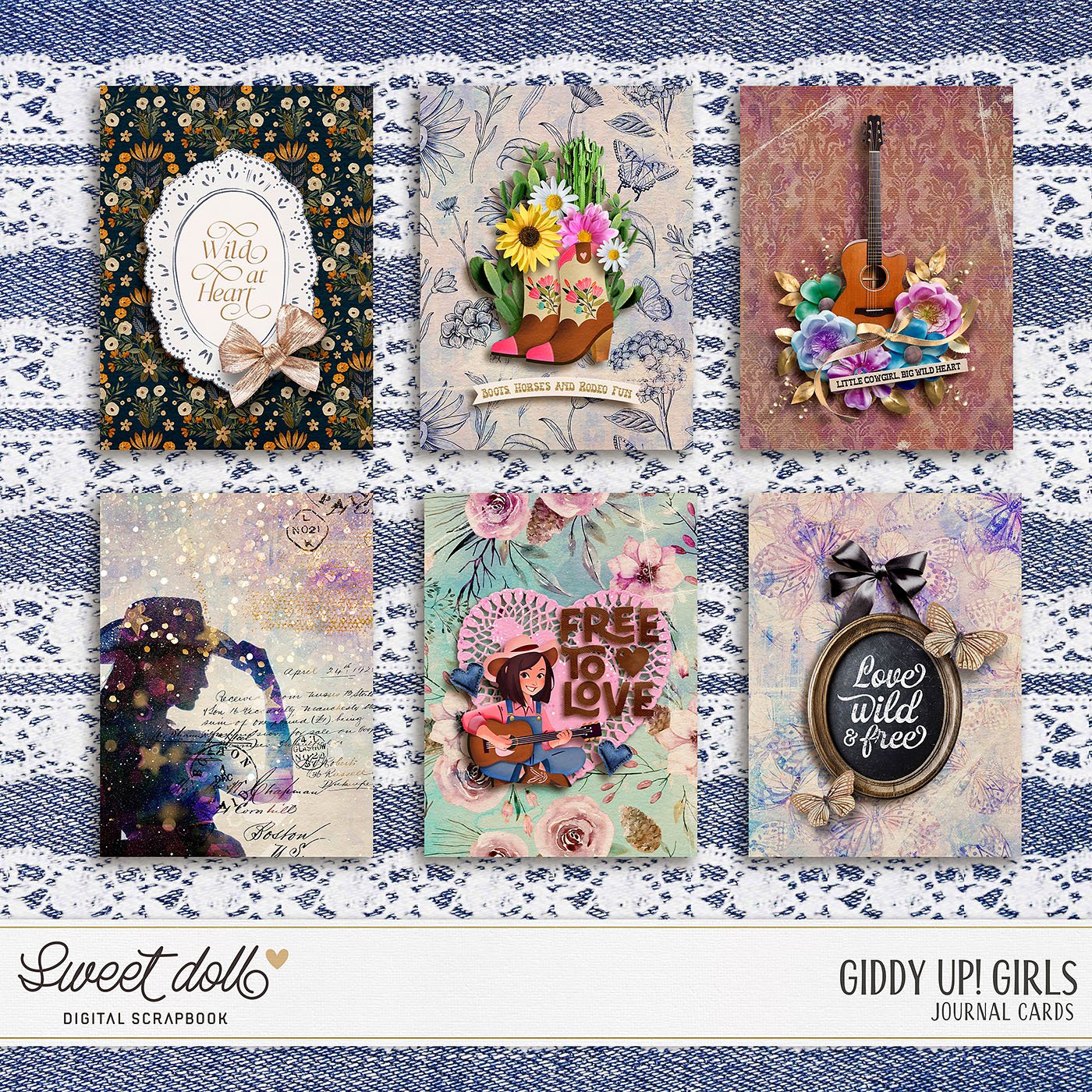 Giddy Up! Girls {cards}