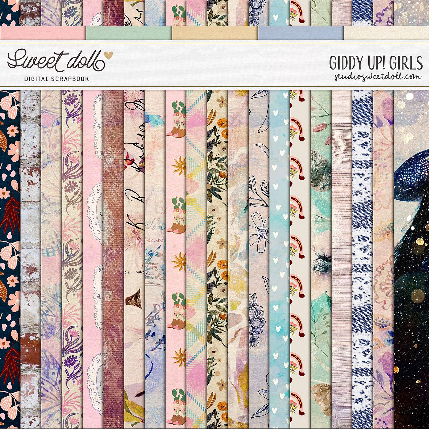 Giddy Up! Girls {papers}