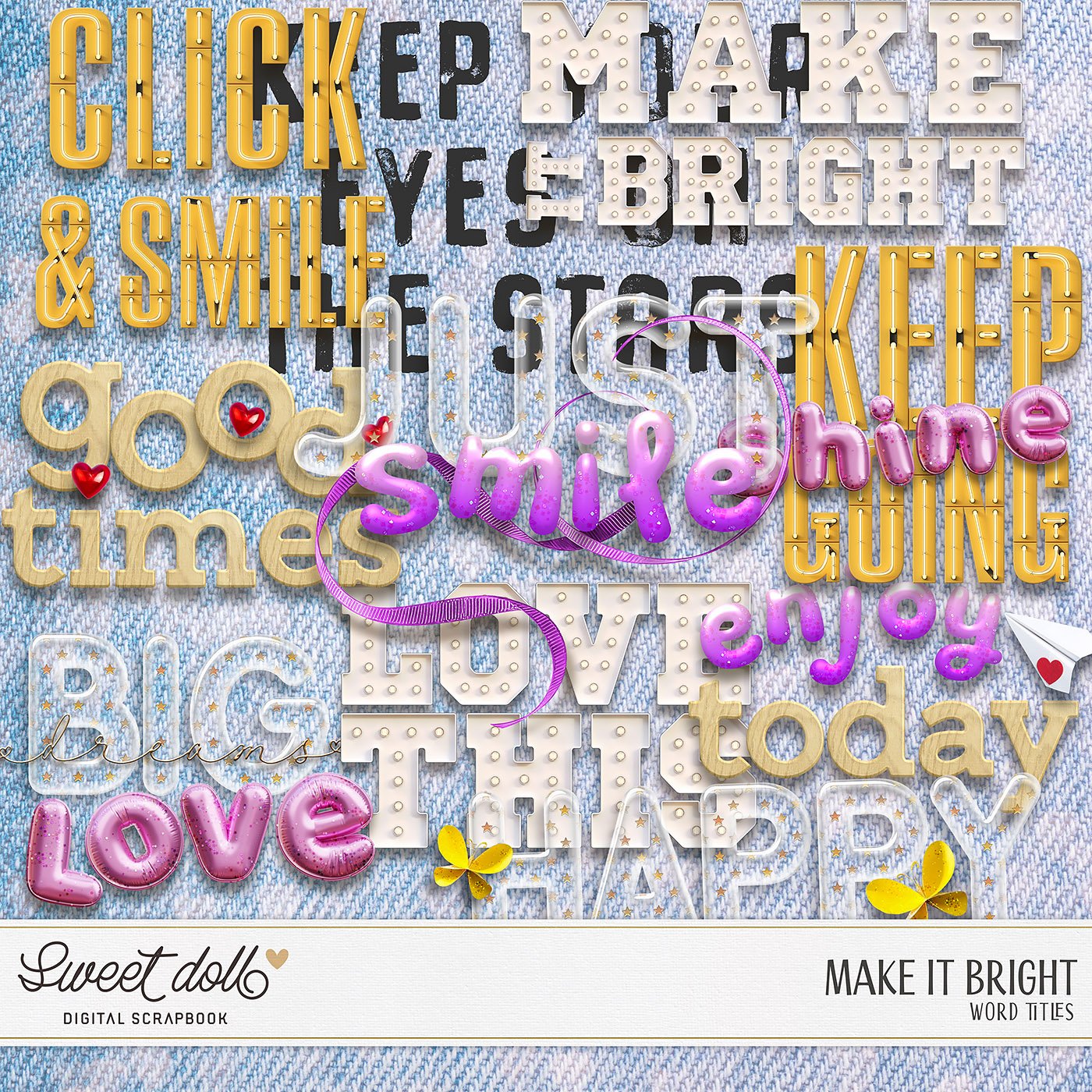 Make it Bright {word titles}