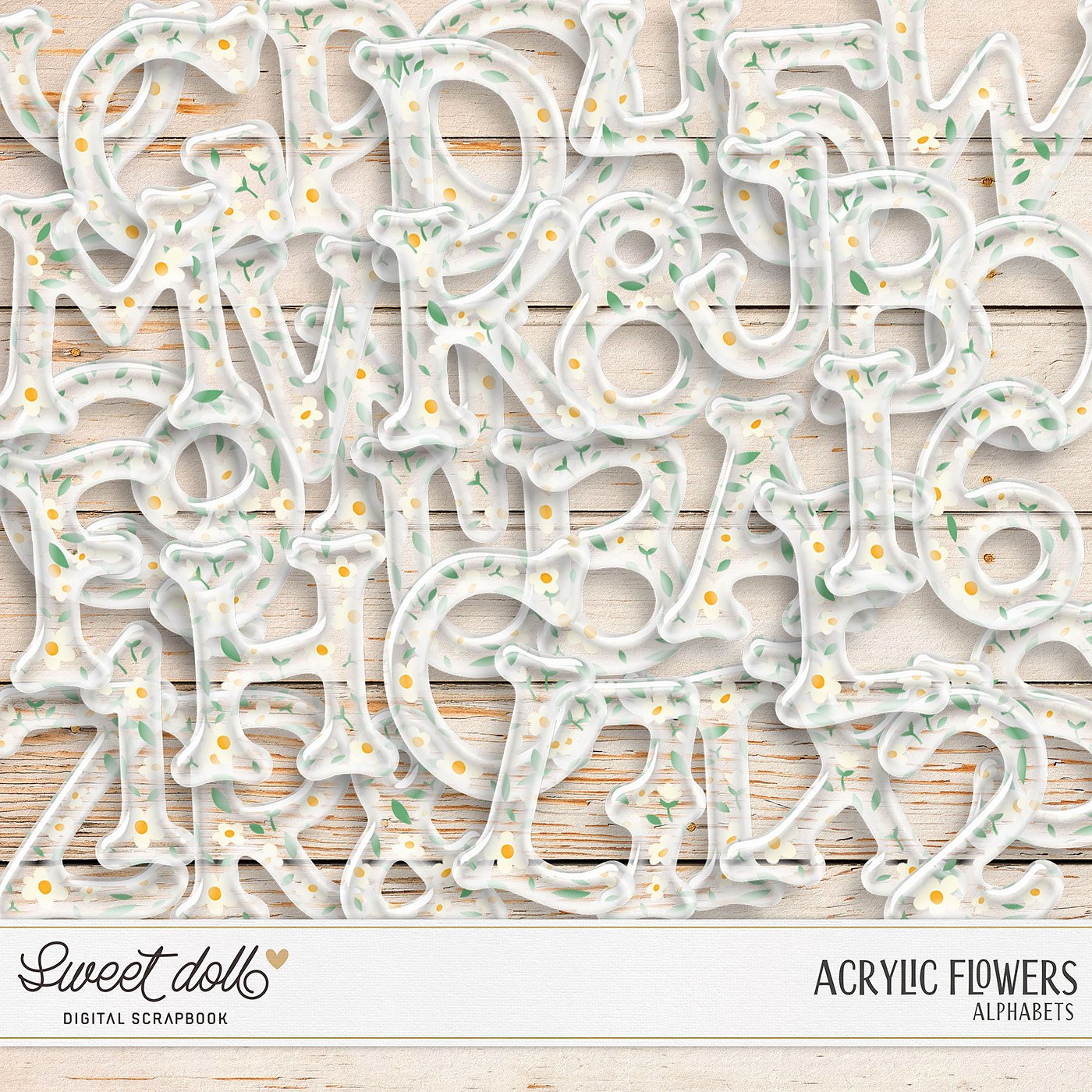 Acrylic Flowers {Alphas}