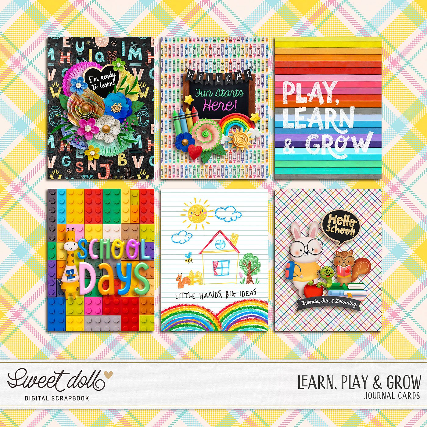 Learn, Play & Grow {cards}