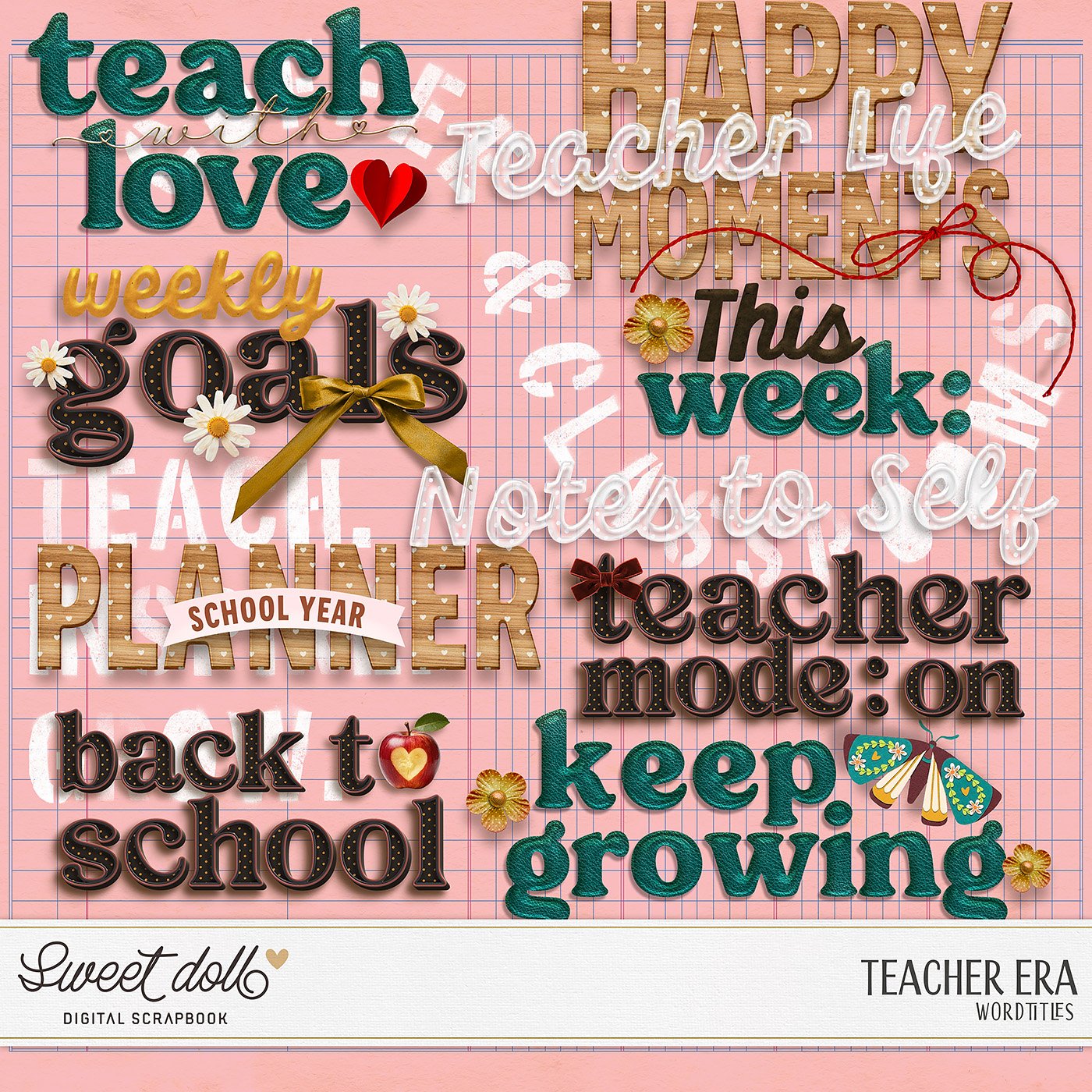 Teacher Era {word titles}