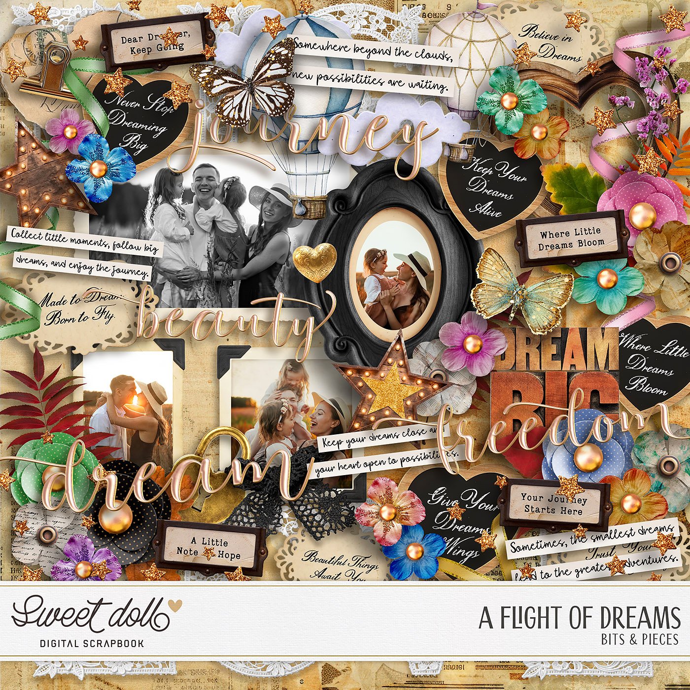 A Flight of Dreams {bits & pieces}