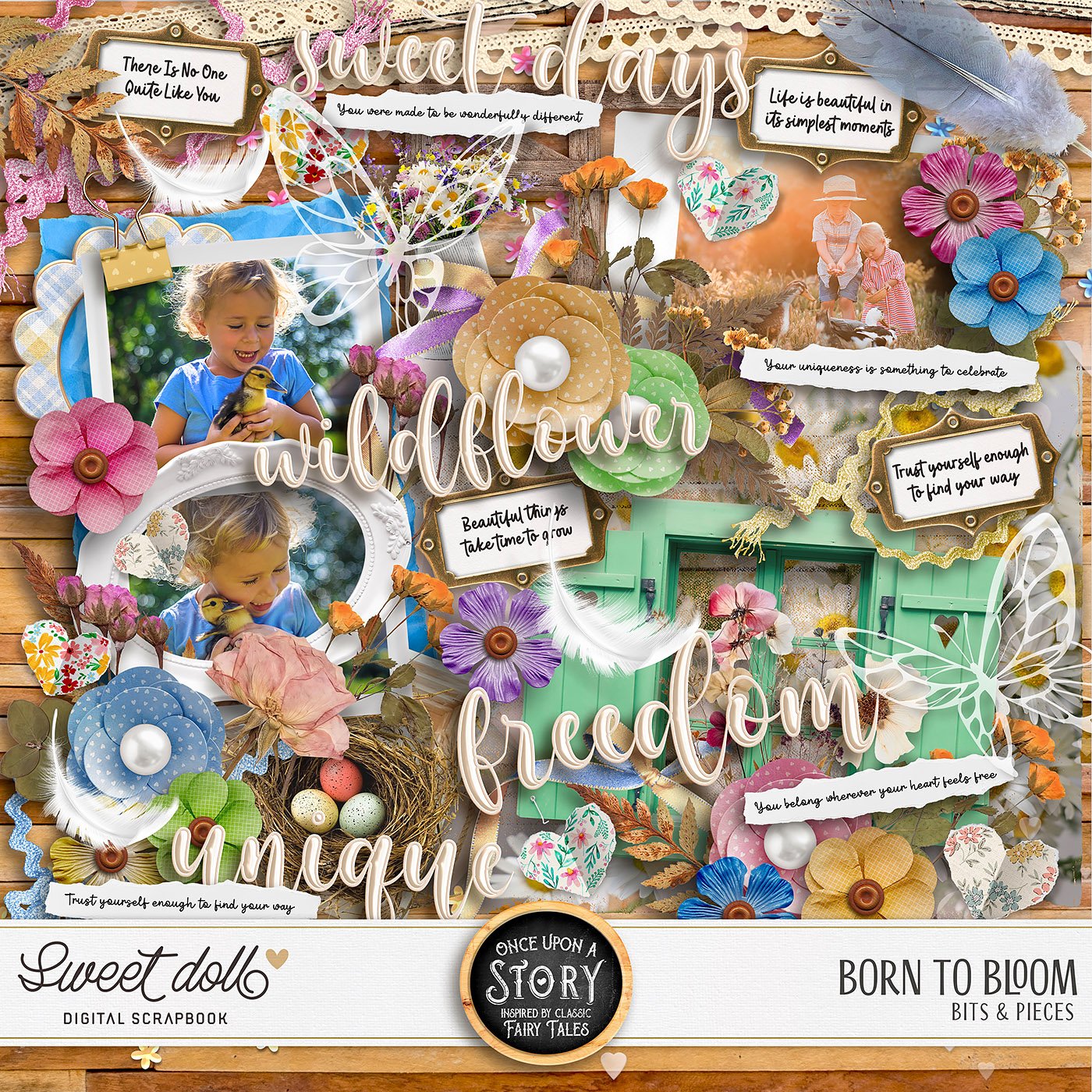 Once Upon a Story - Born to Bloom {bits & pieces}
